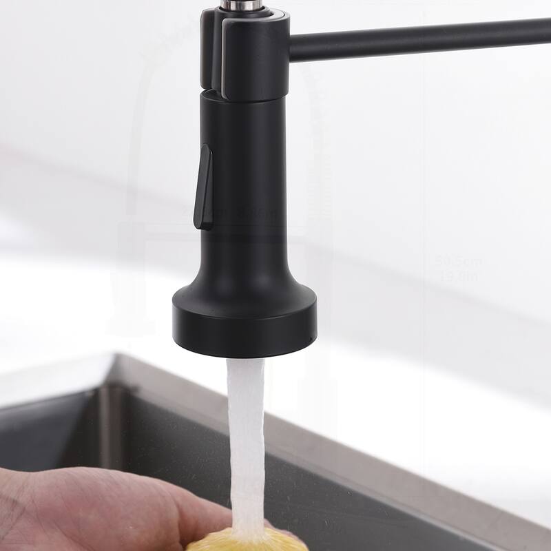 Commercial Kitchen Faucet with Pull Down Sprayer