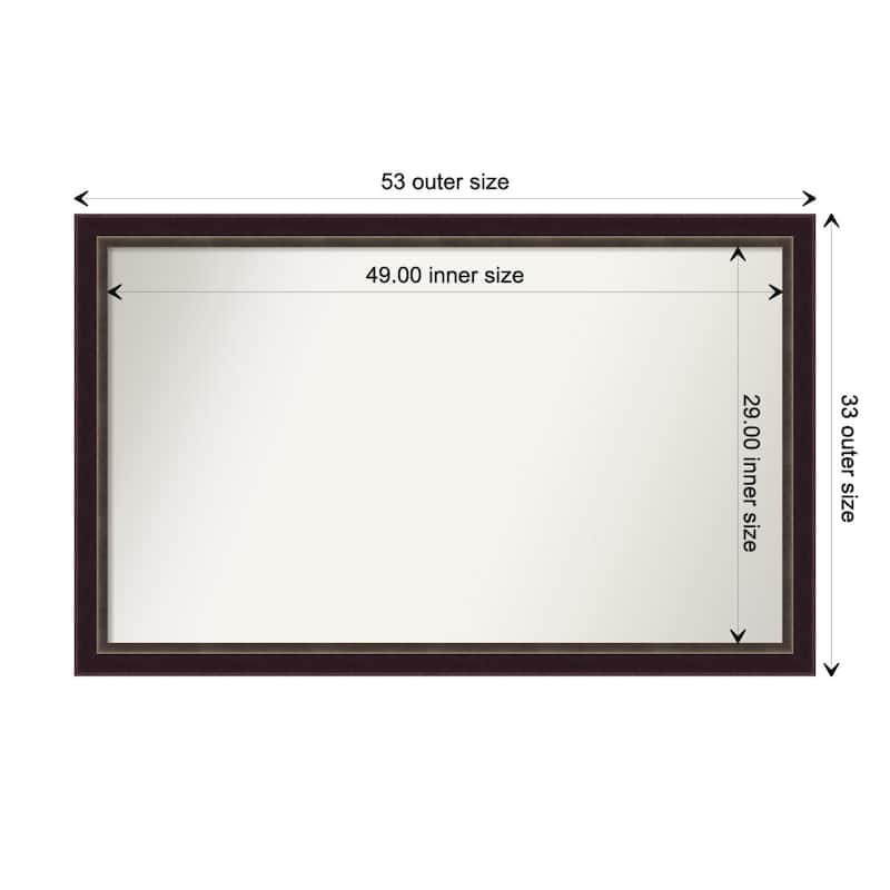 Oversized Wall Mirror Choose Your Custom Size - Signore Bronze Frame