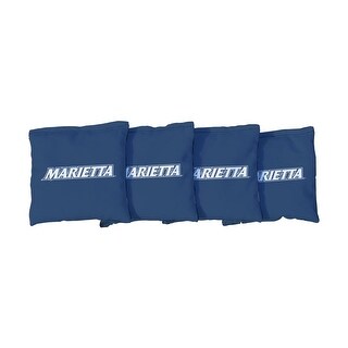 Marietta Pioneers Light Blue Cornhole Bags