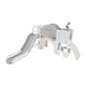 preview thumbnail 48 of 53, 9 in 1 Kids Slide Play Set Structure for Indoor-Outdoor Activity - 65.3''L x 68.9''W x 37.8''H