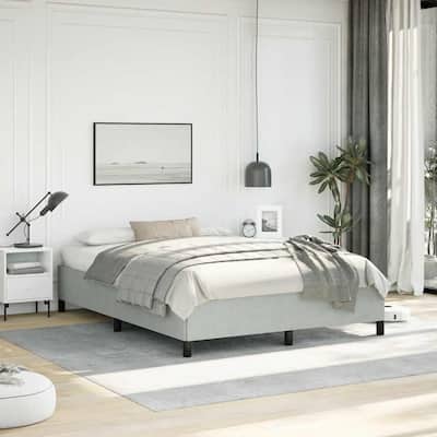 vidaXL Bed Frame, Velvet, No Mattress