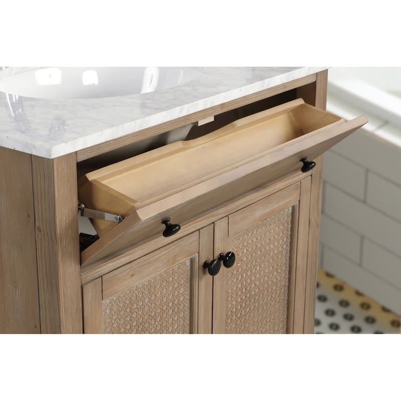 Ari Bath, Annie 30" Bathroom Vanity, Weathered Fir - 30