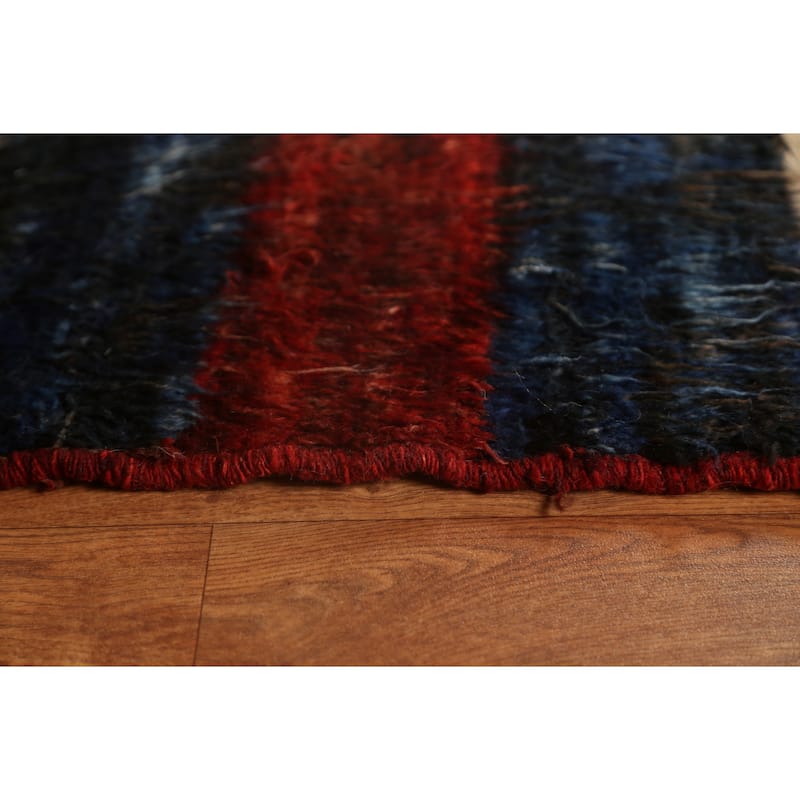 Tribal Geometric Moroccan Wool Area Rug Hand-knotted Oriental Carpet - 8'2" x 10'3"