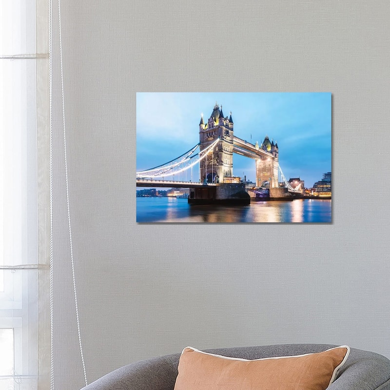 iCanvas "Tower Bridge At Night, London, UK II" by Matteo Colombo Canvas Print - 18x26x1.5