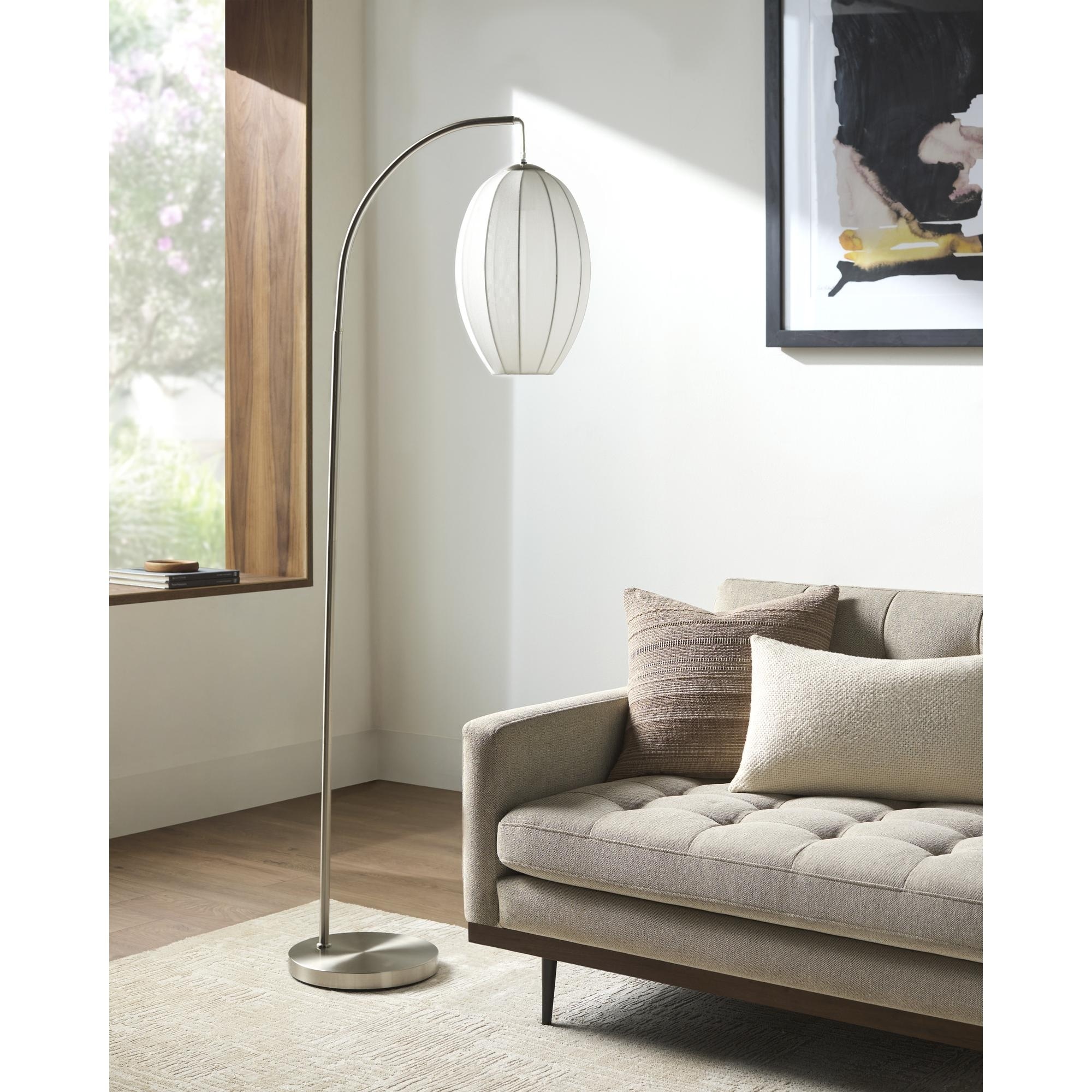 Livabliss Vamo Modern Accent Floor Lamp - 63"H x 20"W x 10"D