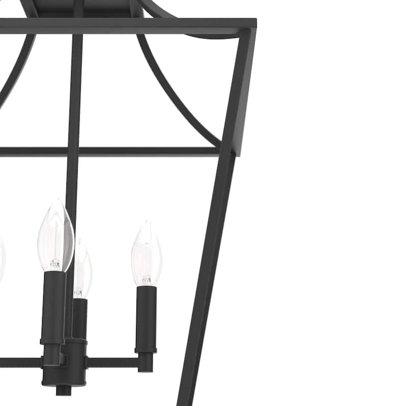 Hunter 15" Laurel Ridge 4-Light Lantern Pendant - Kitchen Island, Dining Room, Entry - Candle, Modern Farmhouse, Industrial