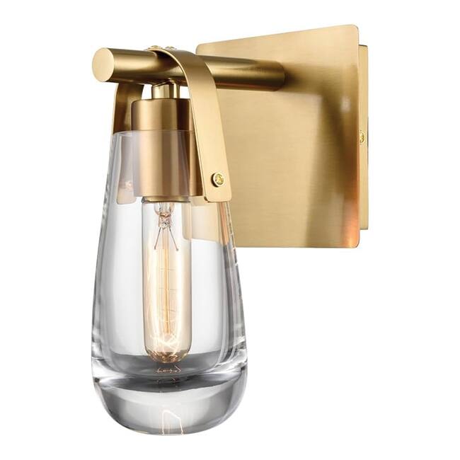 Modern wall light gold vanity light glass, metal mount light