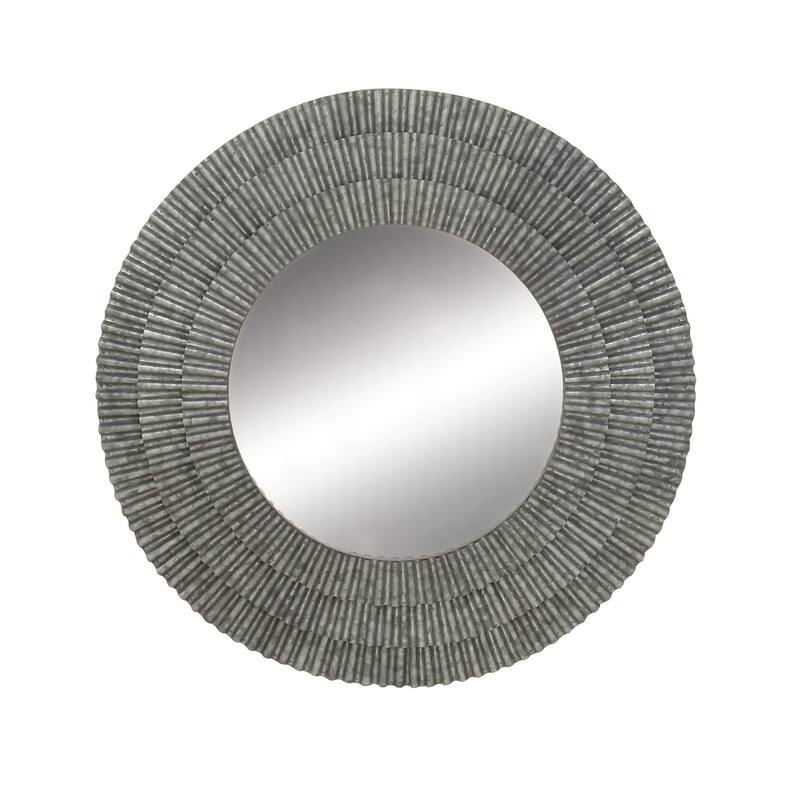 Gray Metal Room Wall Mirror