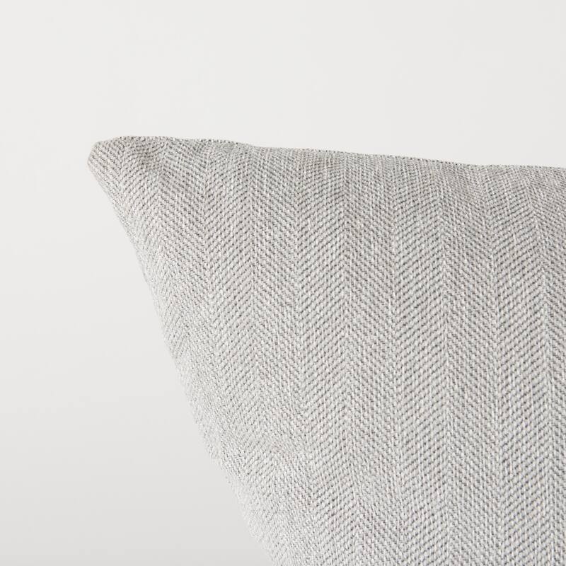 Valence Light Gray Arm Pillow Sectional Piece - 18.11 x0.79 x27.95