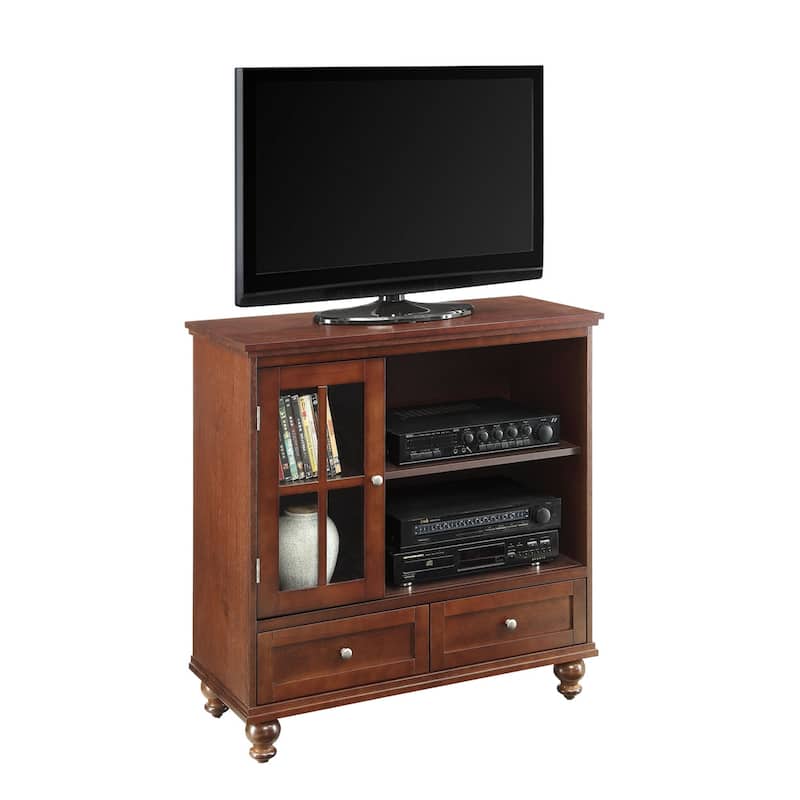 Convenience Concepts Tahoe Highboy 40" 2 Drawer TV Stand with Storage Cabinet and Shelves