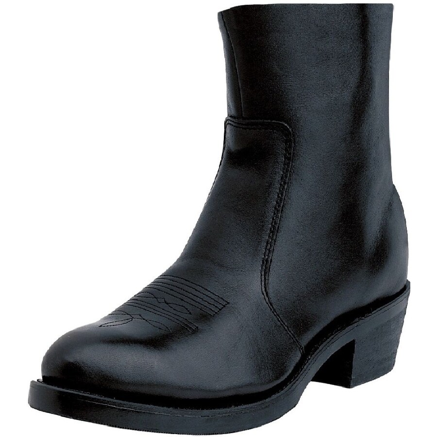 mens cowboy boots with zipper on the side