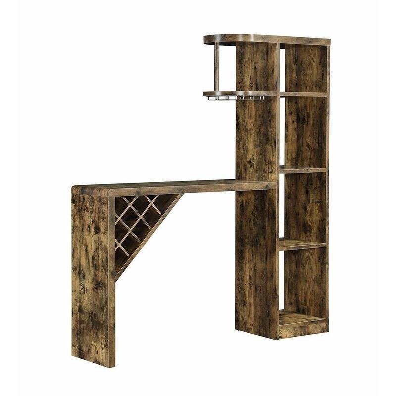 Kady Rustic Wood Bar Unit
