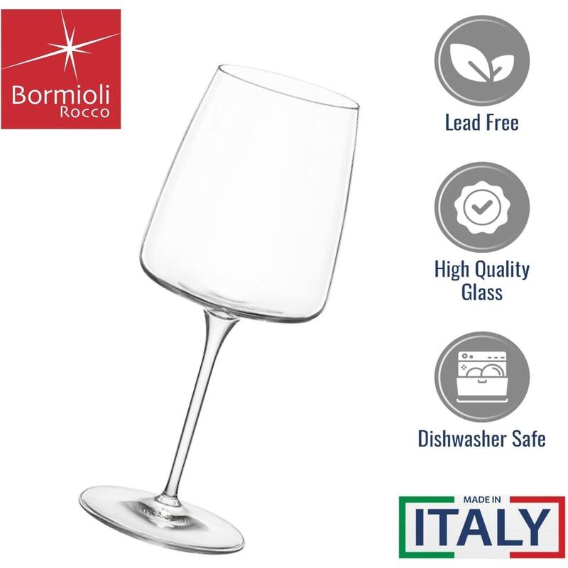Bomrioli Rocco Planeo 18.75 Ounce All Purpose Wine Glass, Set of 4 - 18.75 ounce