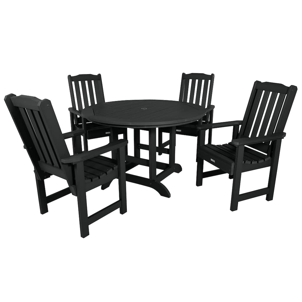 Lehigh 5-piece Outdoor Dining Set - 48" Round Table, Dining-height