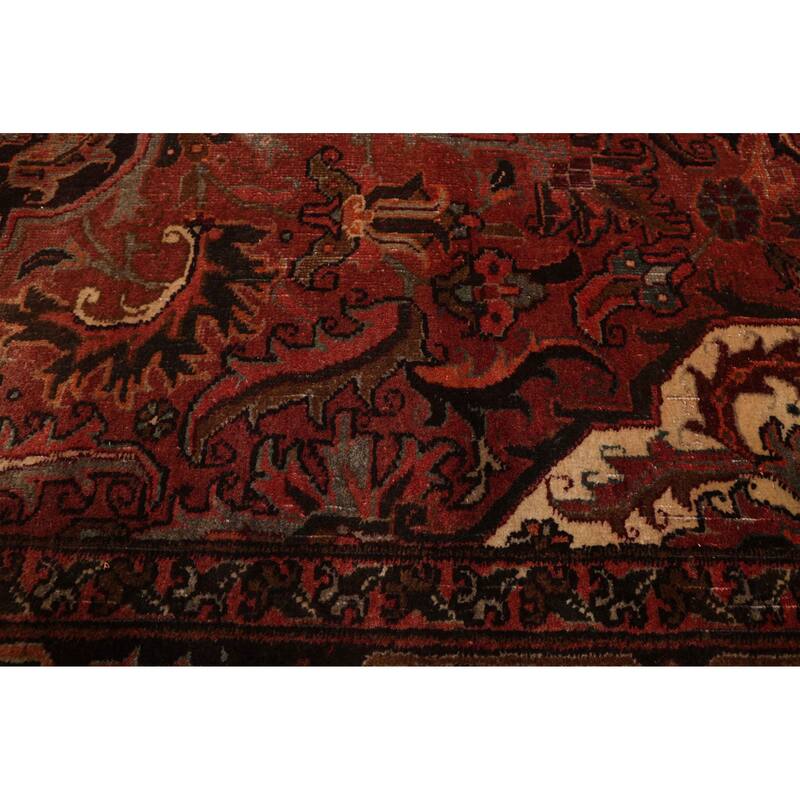 ECARPETGALLERY Hand-knotted Sarabi Dark Red Wool Rug - 9'8 x 12'10