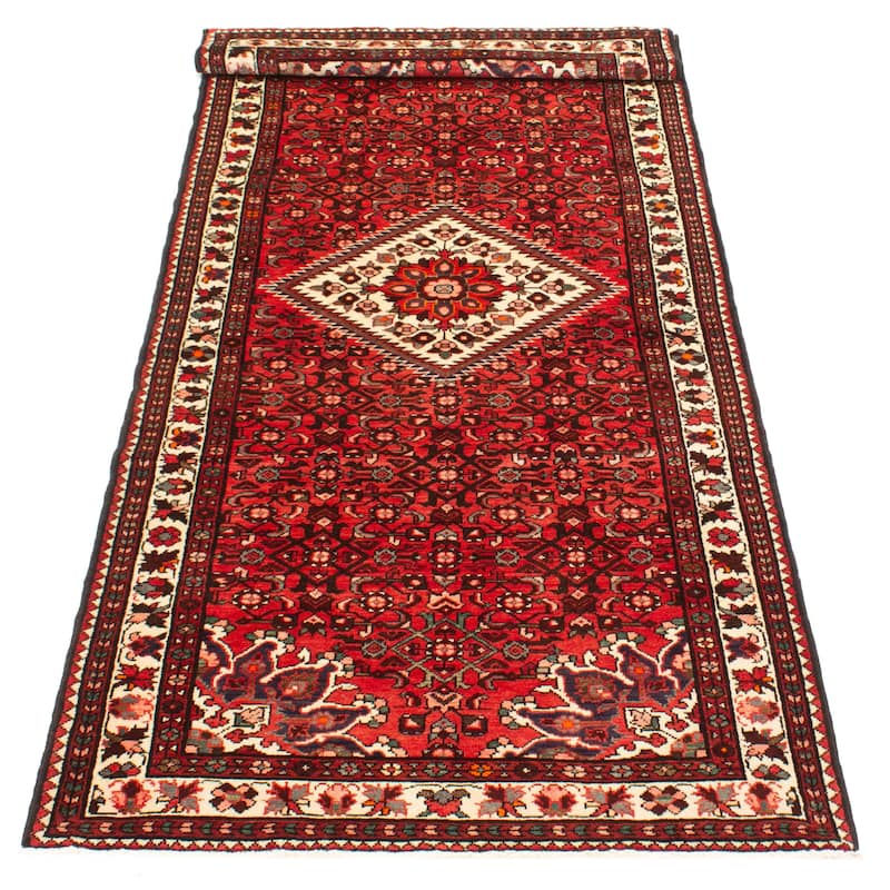 ECARPETGALLERY Hand-knotted Anadol Red Wool Rug - 4'0 x 9'8