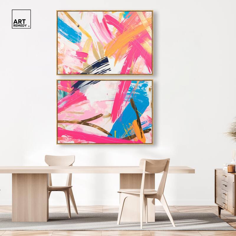 Language Spontaneity II Canvas Set of 2 by Art Remedy