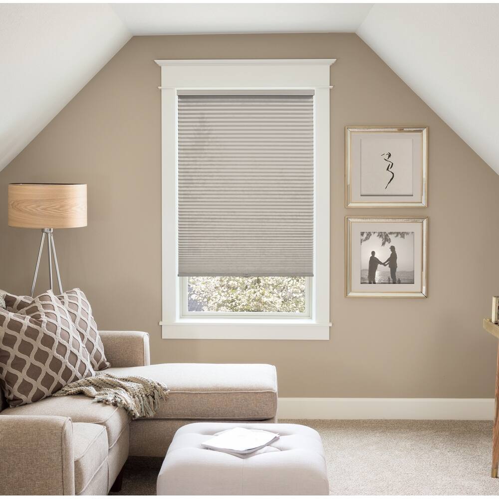 BlindsAvenue Custom 3/4" Pleat, Cordless Cellular Shades, Color Cashmere, Light Filtering Fabric