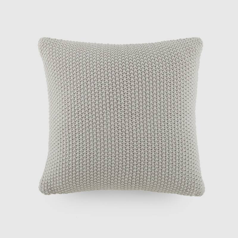 Seed Stitch Knit Acrylic Decor Throw Pillow