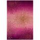 SAFAVIEH Handmade Soho Miyase Modern Burst New Zealand Wool Rug - 2' x 3' - Pink