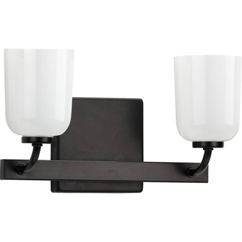 Progress Lighting Moore 2 Light 13" Wide Bathroom Vanity Light - Black