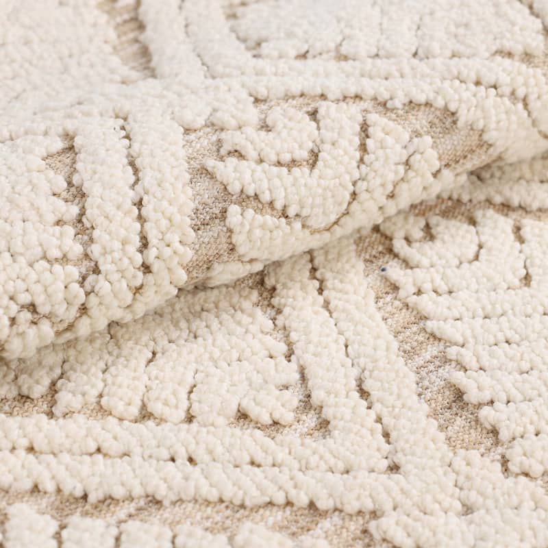 Superior Ceton Geometric Washable Bath Rug, Set of 2
