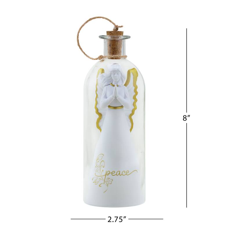 8 in. Message in a Bottle - Angel