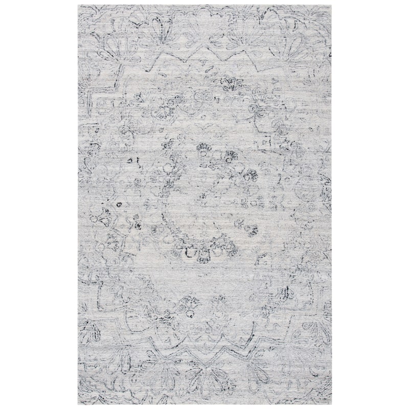 SAFAVIEH Handmade Abstract Polissena Modern Rug - 2'3" x 4' - Ivory/Black