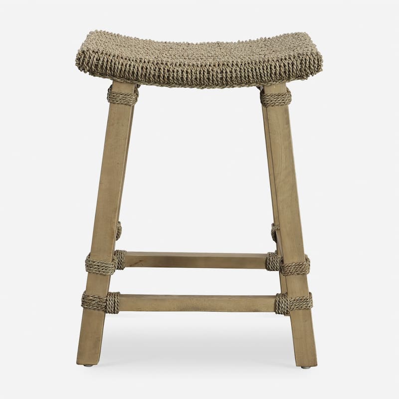Wooden Counter Stool - 26.5" - Brown