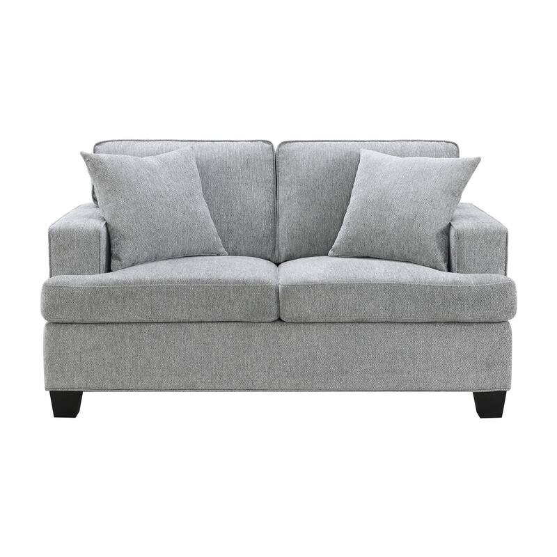 Baldwin 61" Loveseat with 2 Pillow, Dalton Graphite