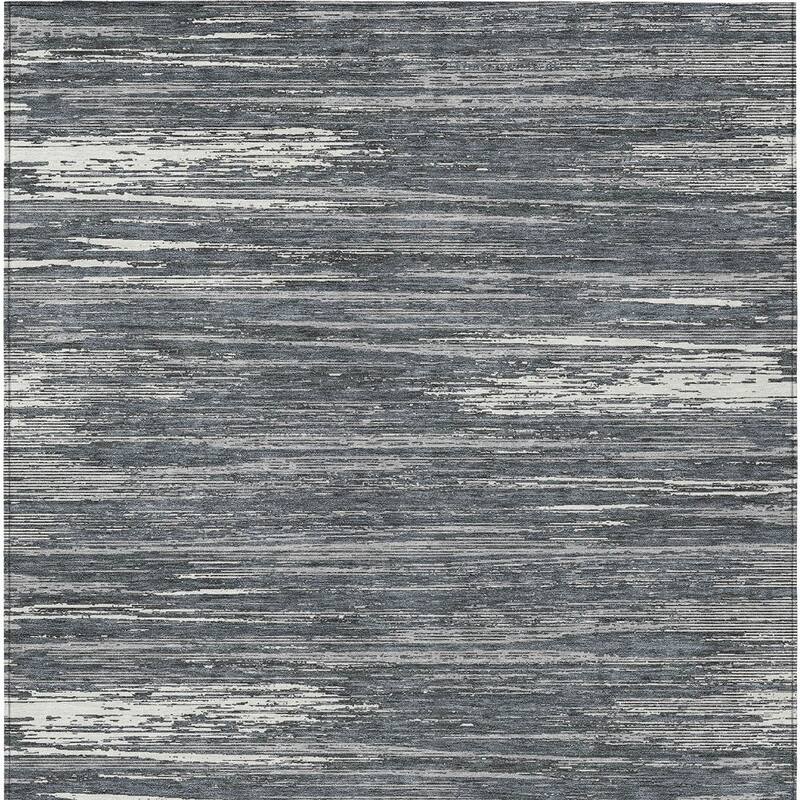 HomeRoots Striped Transitional Rectangle Outdoor Rug