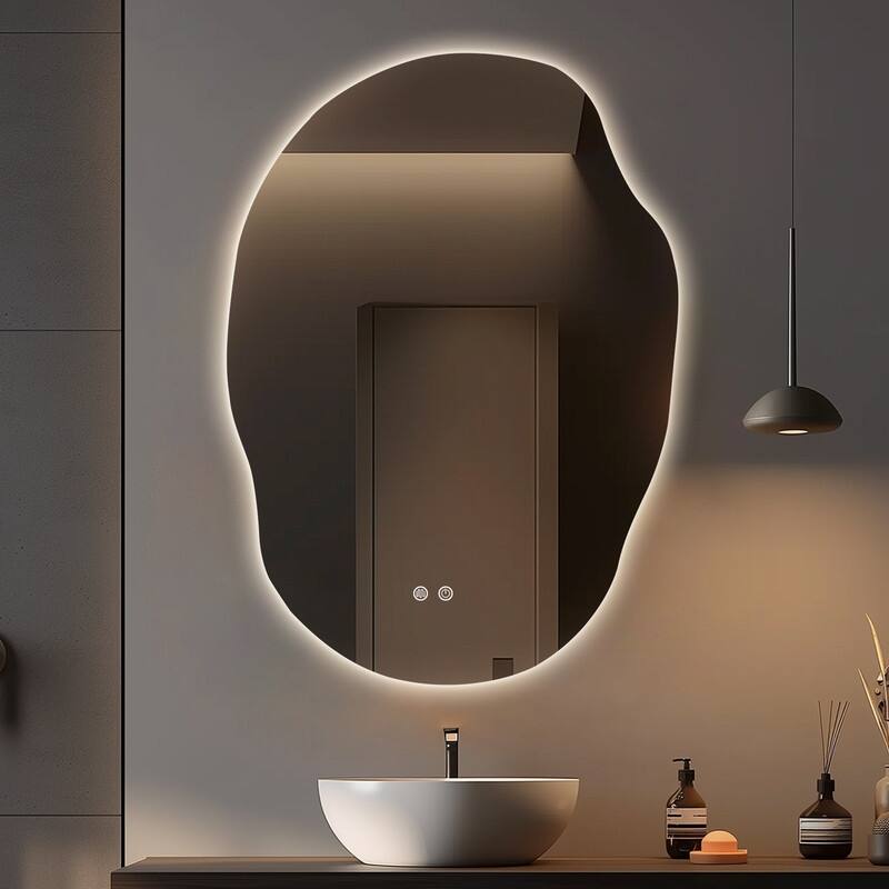 Wallbeyond 3-Tone Modern Style Frameless Rectangular LED Wall Mirror