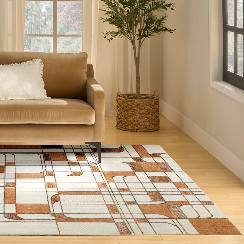 Nourison Nordic Indoor only Abstract Area Rug