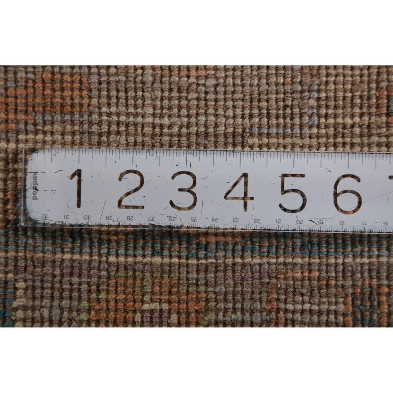 Hand Knotted Oriental 100% Wool Carpet Transitional All-Over Navy Blue & Blues Oushak Area Rug - 10' 0'' X 8' 2''