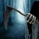 preview thumbnail 4 of 14, Haunted Hill Farm 8.5-Ft. Tall Motion-Activated Ginormous Reaper, Premium Talking Halloween Animatronic