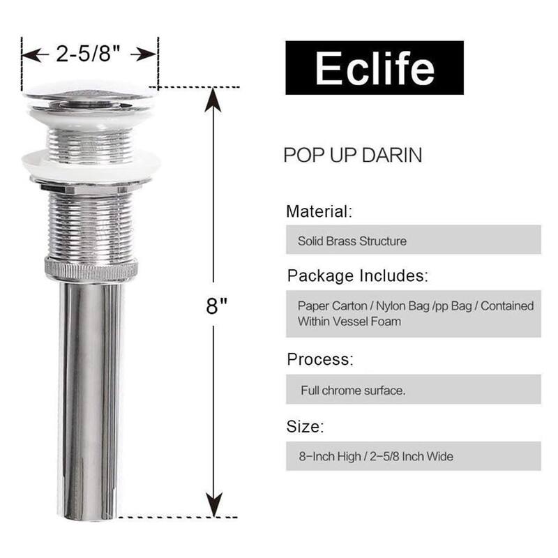 Eclife Artistic Vessel Sinks for Bathroom Vanity Tempered Glass Ceramic Basin