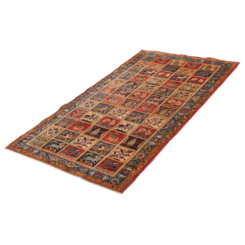 ECARPETGALLERY Hand-knotted Kayseri Vintage Red Wool Rug - 5'0 x 9'10
