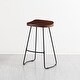 preview thumbnail 13 of 72, MH London Romboss Handmade Mango Wood Saddle Seat Stool