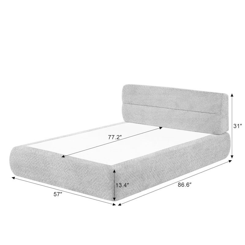 Compressible Chenille Sofa Bed for Living Room and Apartments