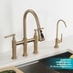 preview thumbnail 35 of 66, Kraus Allyn Traditional 3-Function Bridge Pulldown Kitchen Faucet