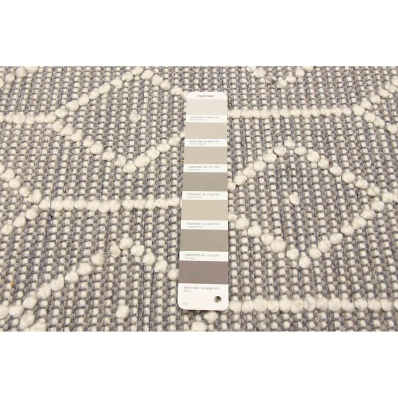 ECARPETGALLERY Braid weave Sienna Taupe Wool Rug - 4'11 x 7'10