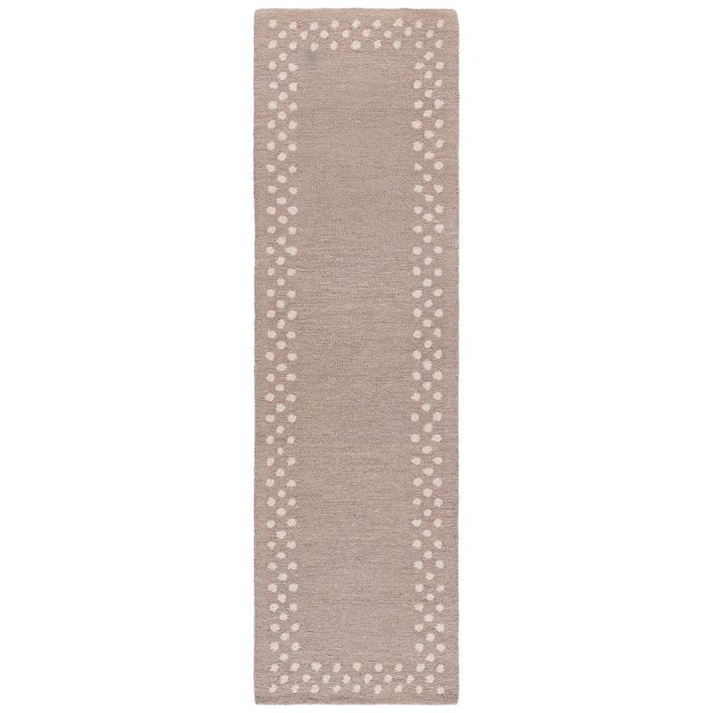 Martha Stewart by SAFAVIEH Handmade Vanjuscha Wool Rug - 2'3" x 8' Runner - Light Grey/Ivory