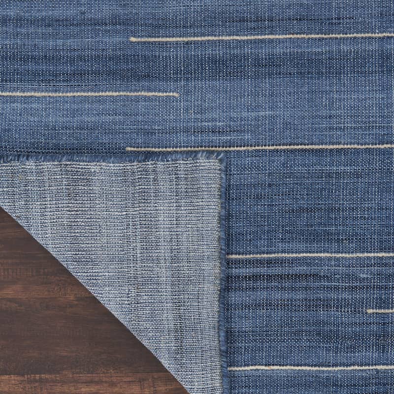 Nourison Interweave Indoor Solid Area Rug - 5' x 8' - Blue/Navy - Rectangle
