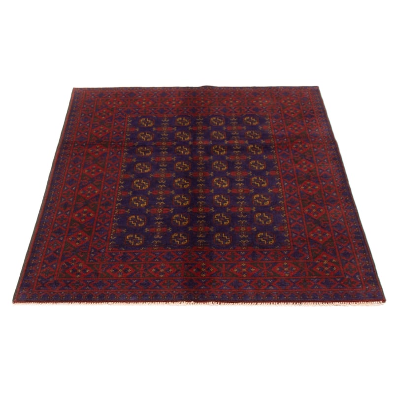 ECARPETGALLERY Hand-knotted Uzbek Kargahi Indigo Wool Rug - 5'0 x 6'5