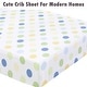 preview thumbnail 46 of 54, Polka Dot Animal Bear Friends ABC&123 Unisex Multi-color Cotton Toddler/Baby Crib Child Fitted Sheet Set (Pack of 3) - N/A