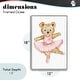 preview thumbnail 16 of 32, Stupell Ballerina Teddy Bear Framed Giclee Art Design By Amy Hall