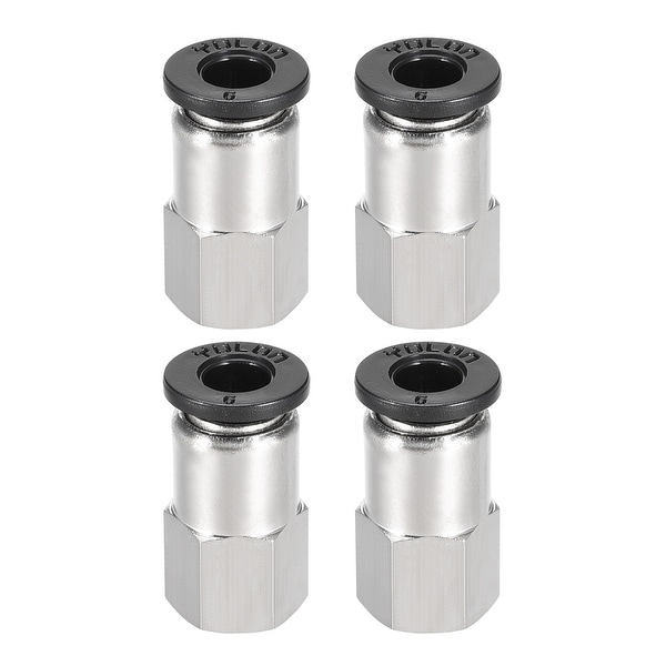 Straight Adapter for 1/8" Tube OD x 1/8 NPT Female Push-to-Connect Tube Fitting 