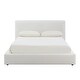 preview thumbnail 18 of 27, Tricia Chenille Upholstered Platform Bed White - Queen