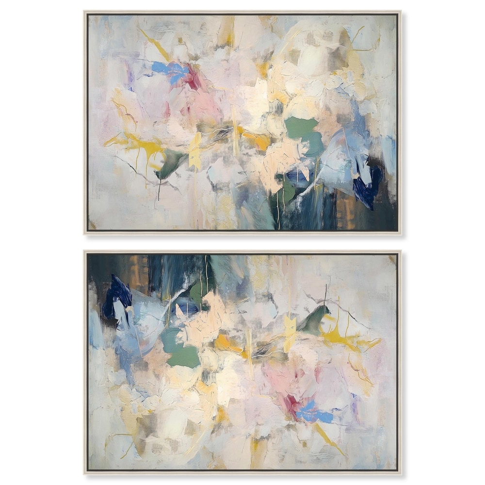 Flower Impressions Canvas by Art Remedy