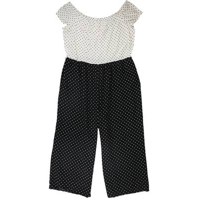 Maison Jules Womens Wide Leg Jumpsuit